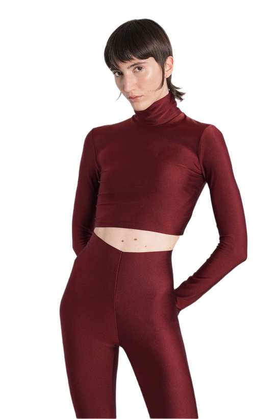 Photo: The Andamane Orchid Topwear In Bordeaux Polyamide