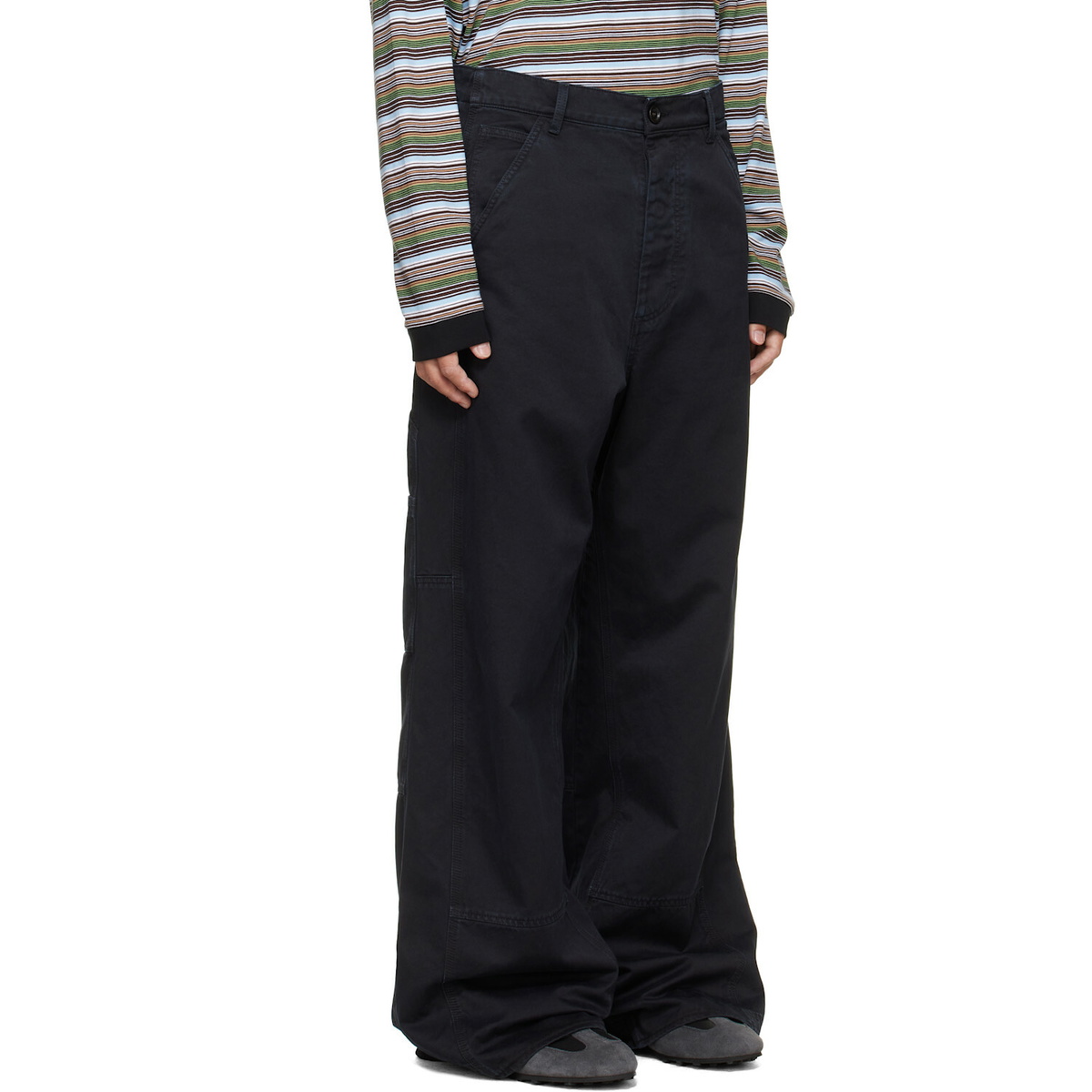 Marni Black Hammer Loop Trousers
