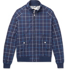 Golden Bear - Grid-Checked Cotton-Poplin Blouson Jacket - Men - Navy