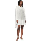 MM6 Maison Margiela Off-White Cotton Poplin Minidress