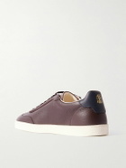 Brunello Cucinelli - Coda di Rondine Leather Sneakers - Brown