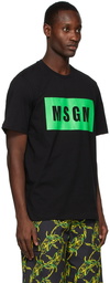 MSGM Black & Green Logo T-Shirt