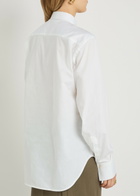 Victoria Beckham Pintuck Cotton-poplin Shirt White