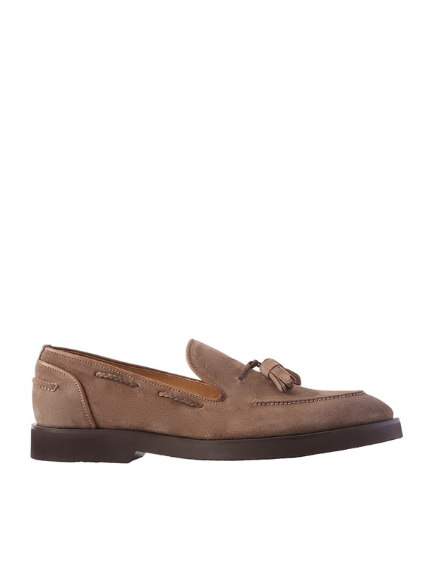 Photo: Mr P. - Tasselled Suede Loafers - Brown