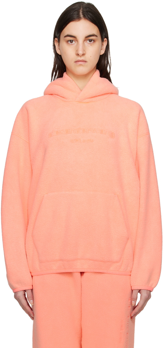 トップス ALEXANDER WANG OVERSIZED HOODIE Alexander Wang Blue Oversize Star Logo-Print Zip-Up Hoodie