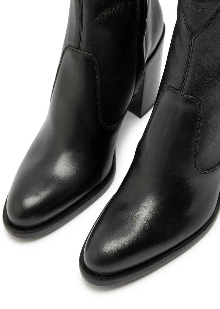 Chloe Phoenix 90 Leather Ankle Boots Black