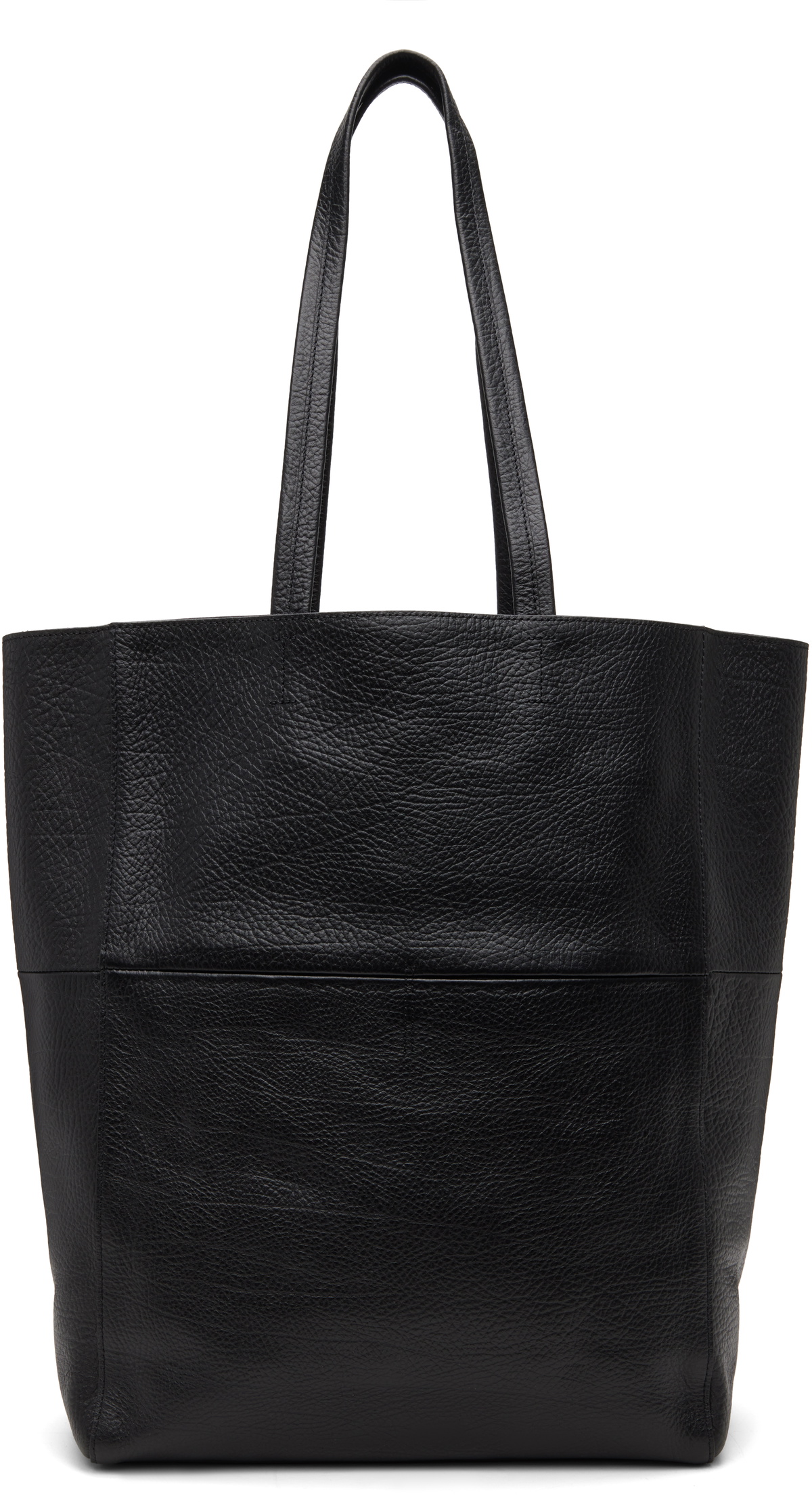 TONYWACK Black Embossed Leather Tote