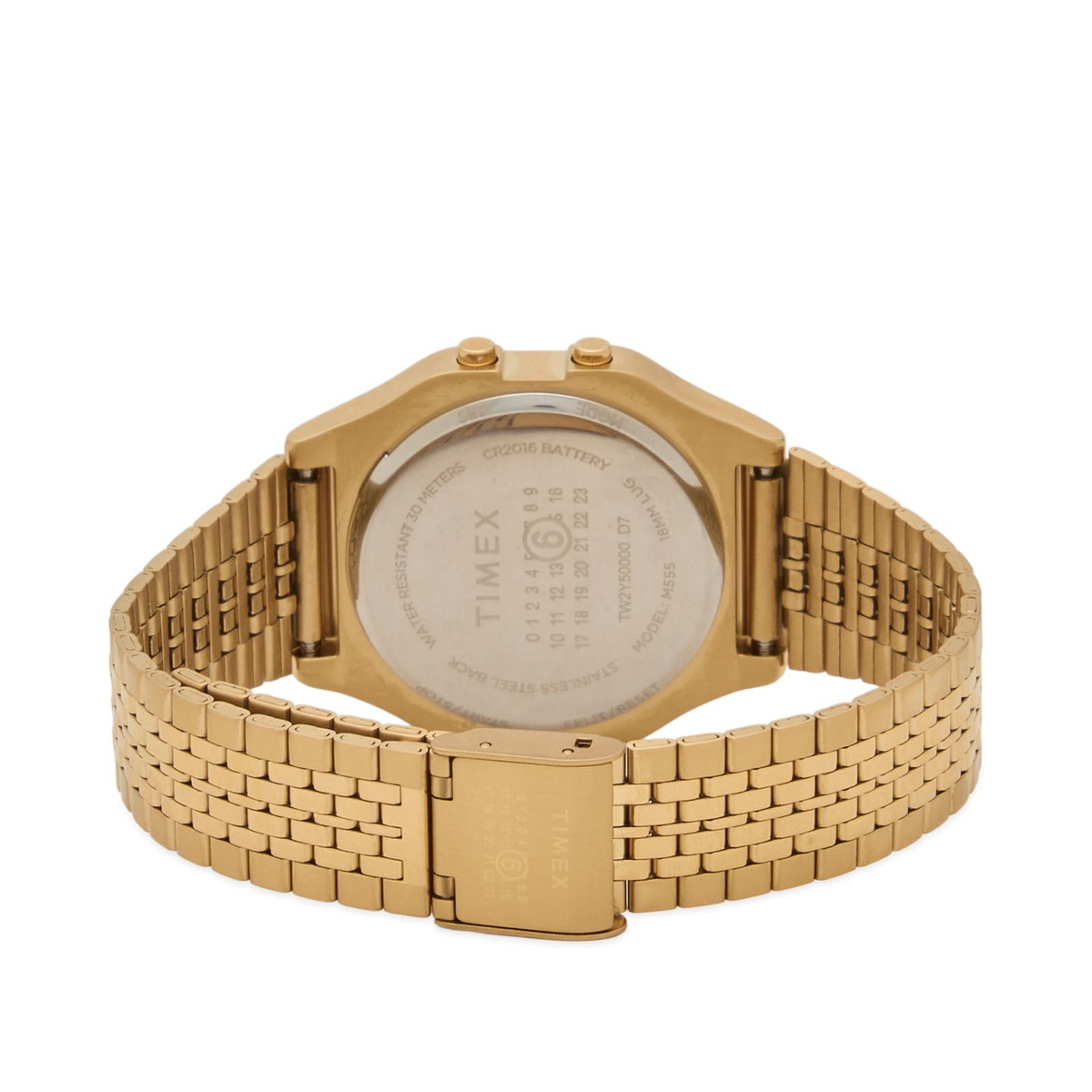 Timex x MM6 T80 Gold-Tone Watch & Bracelet in Gold 