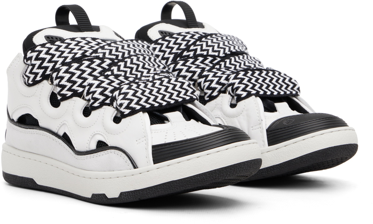 Lanvin White Curb Sneakers