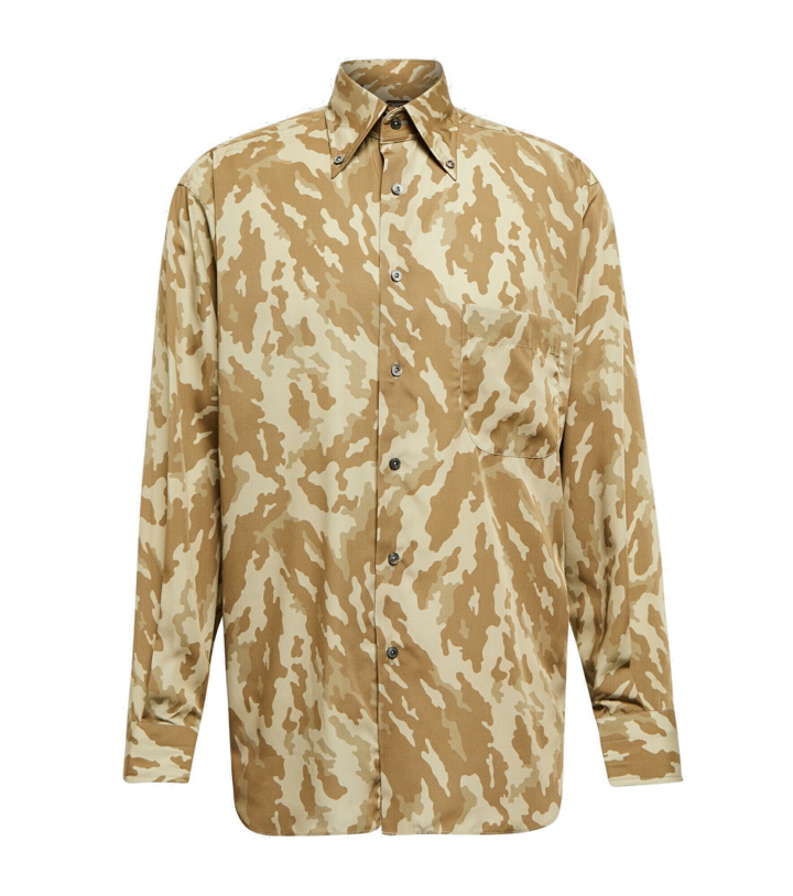 Photo: Tom Ford - Abstract camouflage print shirt