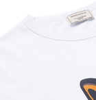 Maison Kitsuné - Printed Cotton-Jersey T-Shirt - White