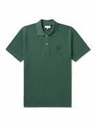 Maison Kitsuné - Logo-Appliquéd Cotton-Piqué Polo Shirt - Green