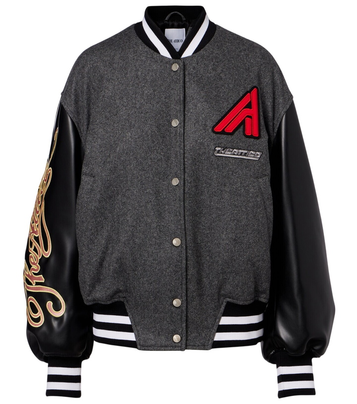 Photo: The Attico Wool-blend varsity jacket