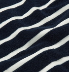 Orlebar Brown - Pierce Striped Cotton-Terry Sweatshirt - Navy