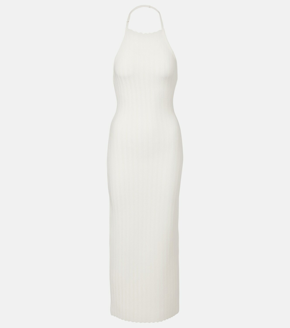 Jacquemus Tablier knitted midi dress