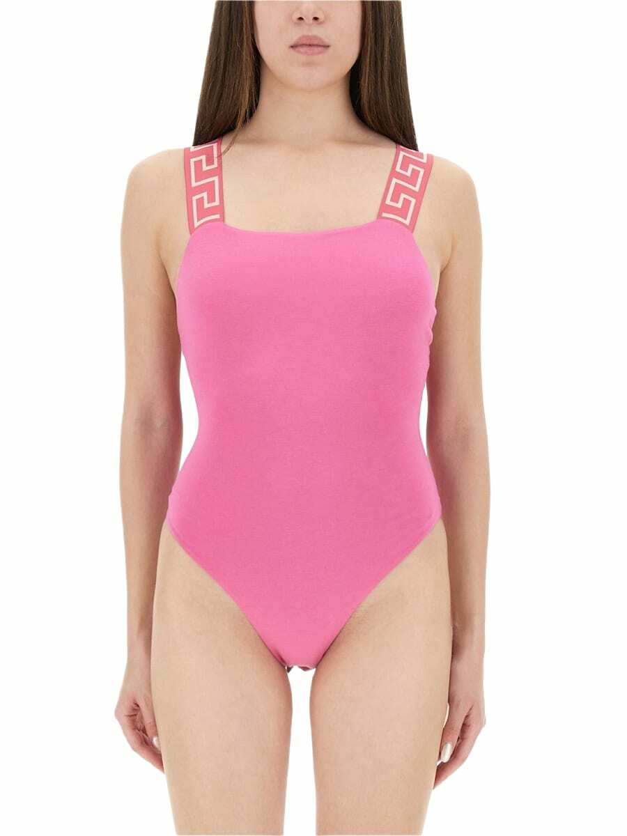 Versace Jeans Couture Black Chain Couture Bodysuit Versace