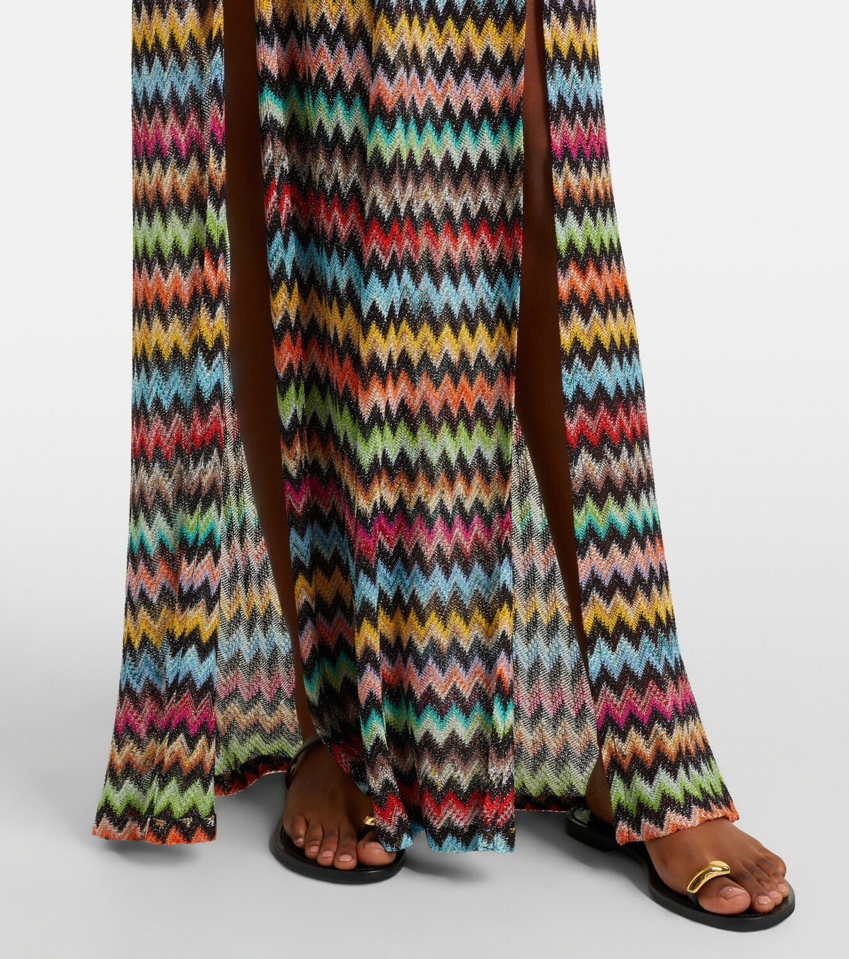 Missoni Zigzag open-back lamé jumpsuit