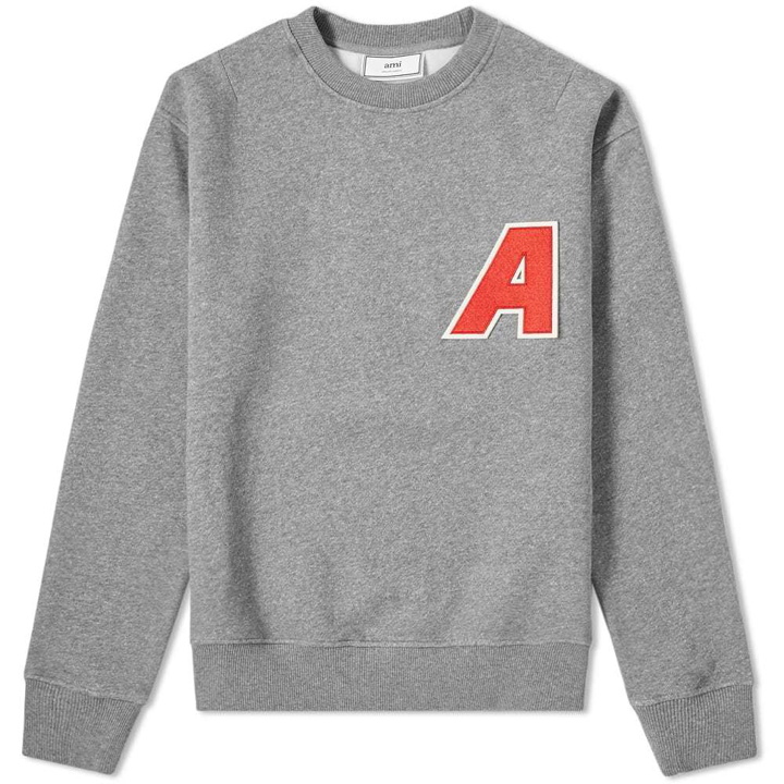 Photo: AMI 'A' Crew Sweat Heather Grey