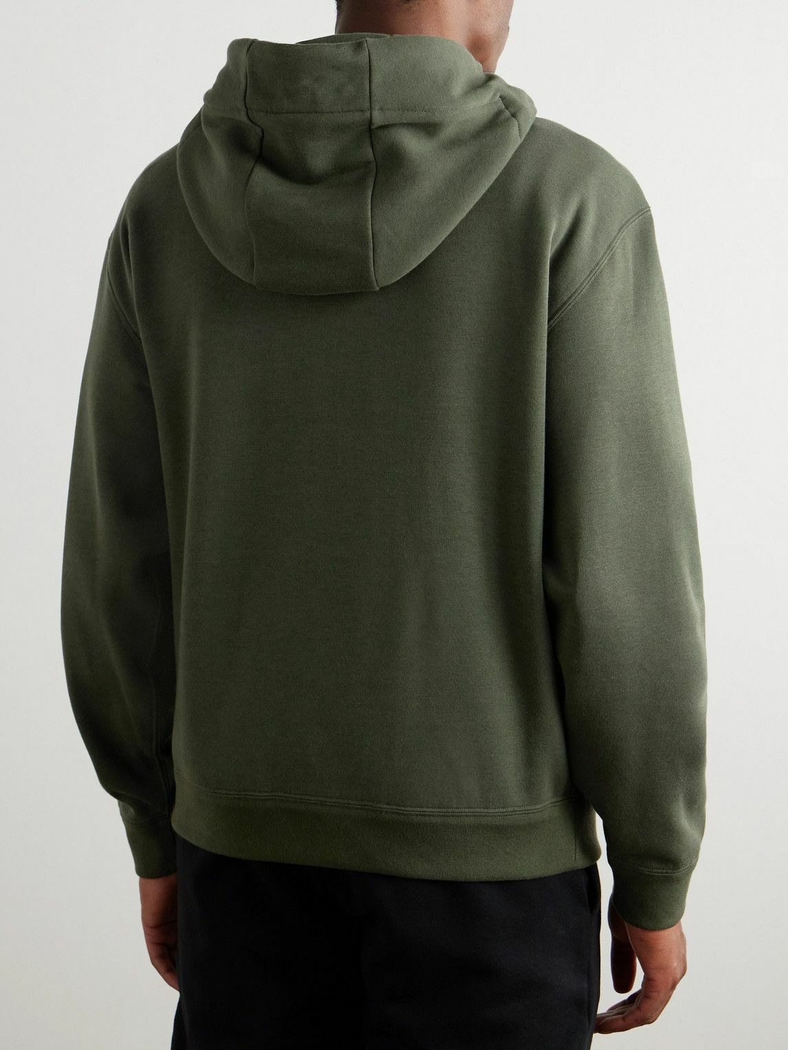 Loro Piana - Vogel Cotton and Cashmere-Blend Jersey Hoodie - Green