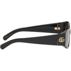 Gucci Black GG Corner Cat-Eye Sunglasses