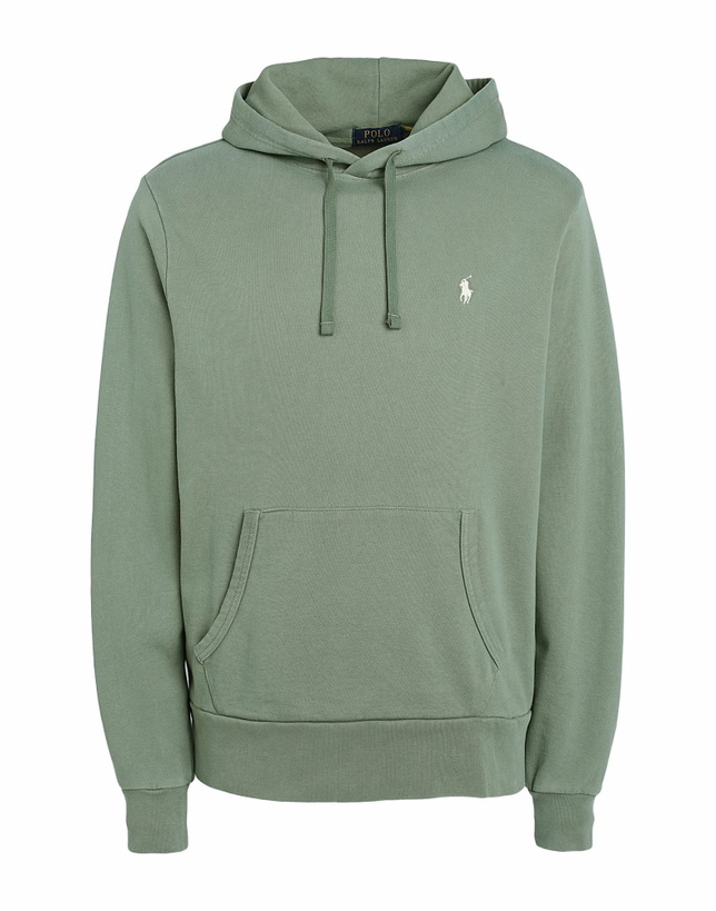 Photo: Polo Ralph Lauren Loop-back Terry Hoodie Mens Sweatshirt in Sage green