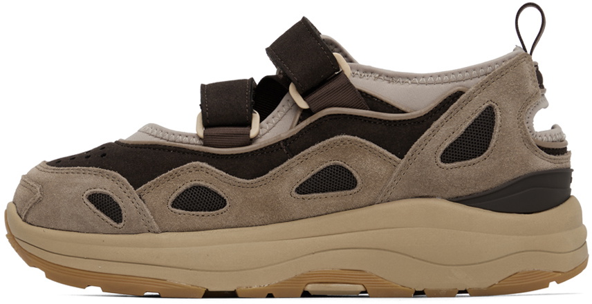 SUICOKE Brown & Beige AKK-ab Sneakers