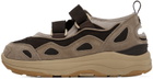 SUICOKE Brown & Beige AKK-ab Sneakers