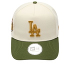 New Era LA Dodgers WS Patch 9Forty E-Frame in Green 