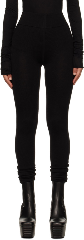 Photo: Rick Owens Black Porterville Knit Leggings