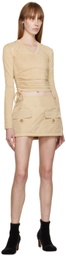 BONBOM Beige Hee Long Sleeve T-Shirt