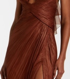 Maria Lucia Hohan Milagros halterneck silk muslin gown