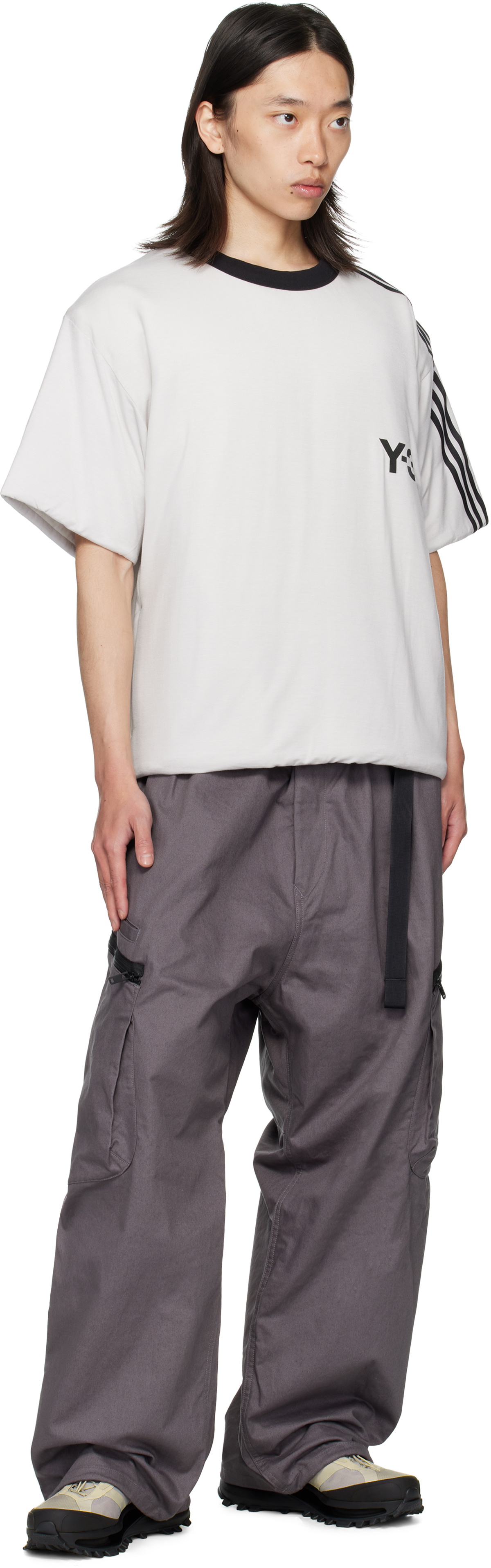 Y-3 Gray S-Gendo Trail Sneakers