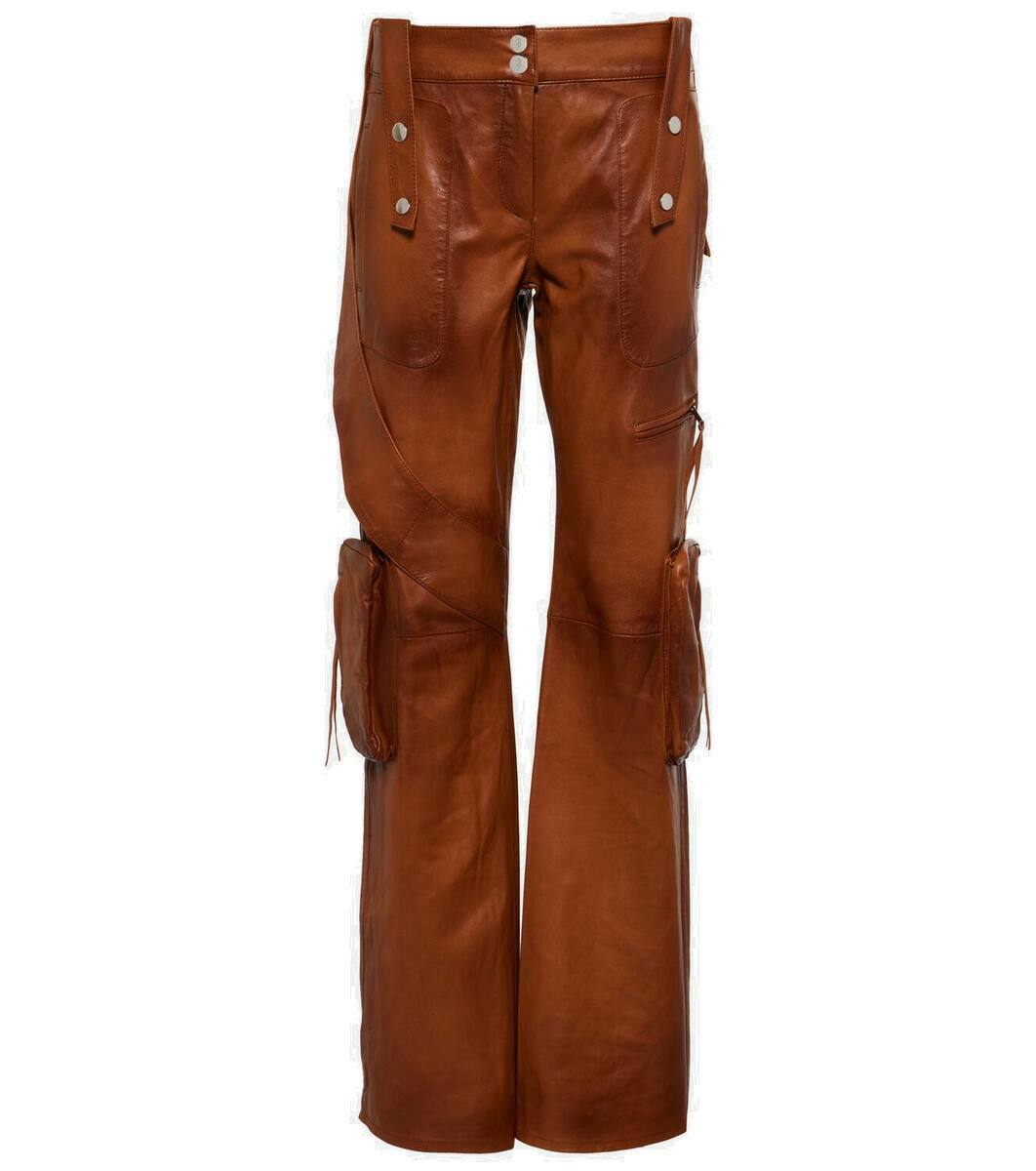Blumarine Cream Acetate Blend Cargo Pants Women