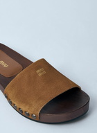 Miu Miu Faded Suede Clogs