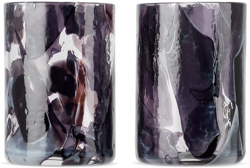 Stories of Italy SSENSE Exclusive Purple & White Nougat Tumbler Set