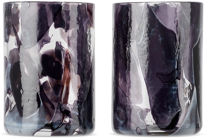 Photo: Stories of Italy SSENSE Exclusive Purple & White Nougat Tumbler Set