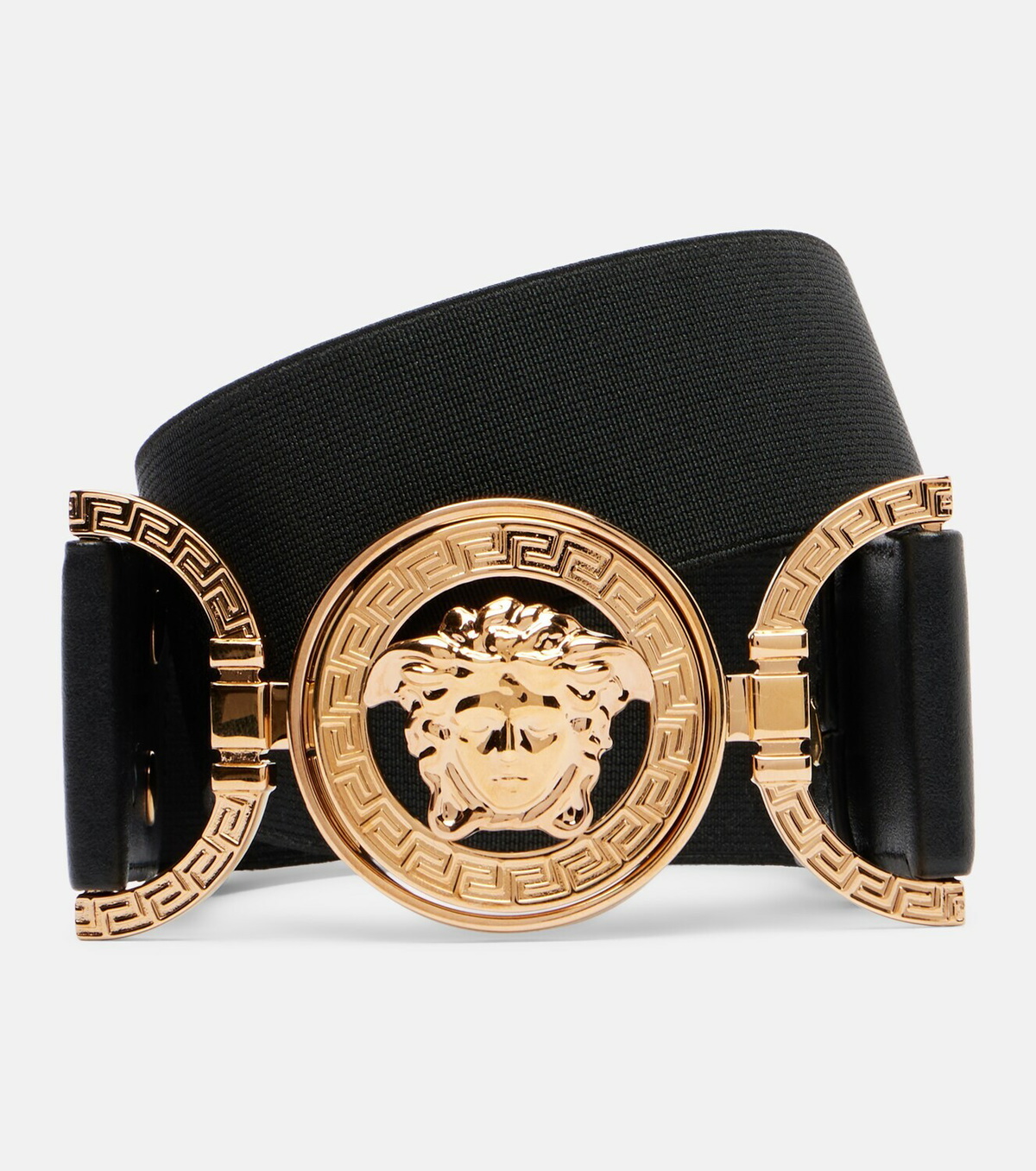 Versace Medusa '95 leather-trimmed belt