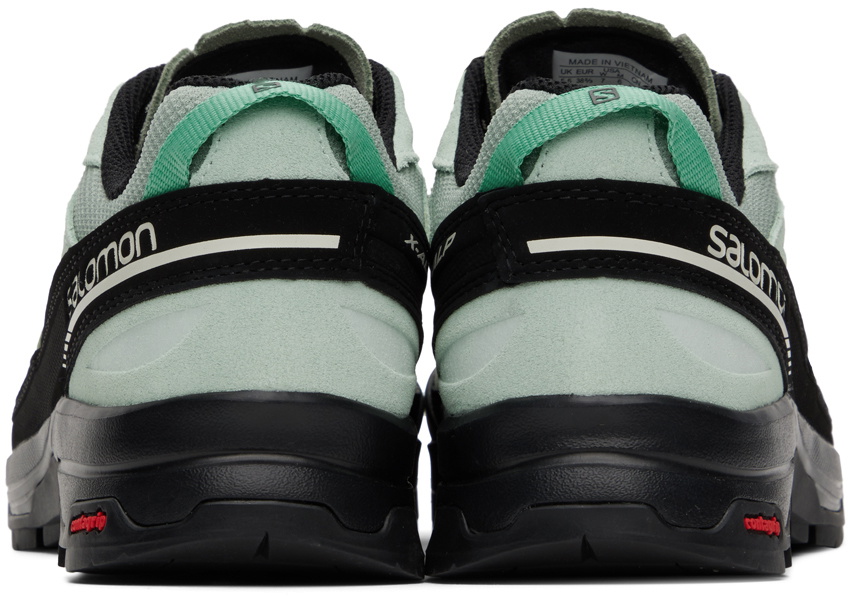 Salomon Green & Black X-Alp Leather Sneakers Salomon