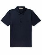 Canali - Cotton-Jersey Polo Shirt - Blue