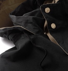 Gucci - Reversible Hooded Logo-Appliquéd Printed Cotton-Blend Ripstop Jacket - Black