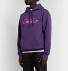 Noon Goons - Printed Loopback Cotton-Jersey Hoodie - Purple