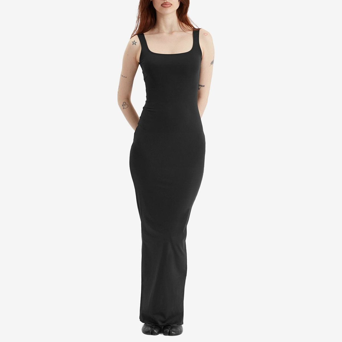 Entire Studios Women's Square Neck Dress in Soot Entire Studios
