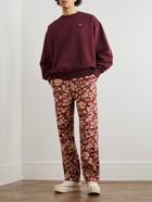 Acne Studios - Fiah Logo-Appliquéd Cotton-Jersey Sweatshirt - Burgundy