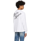 Palm Angels White Sacred Heart Long Sleeve T-Shirt