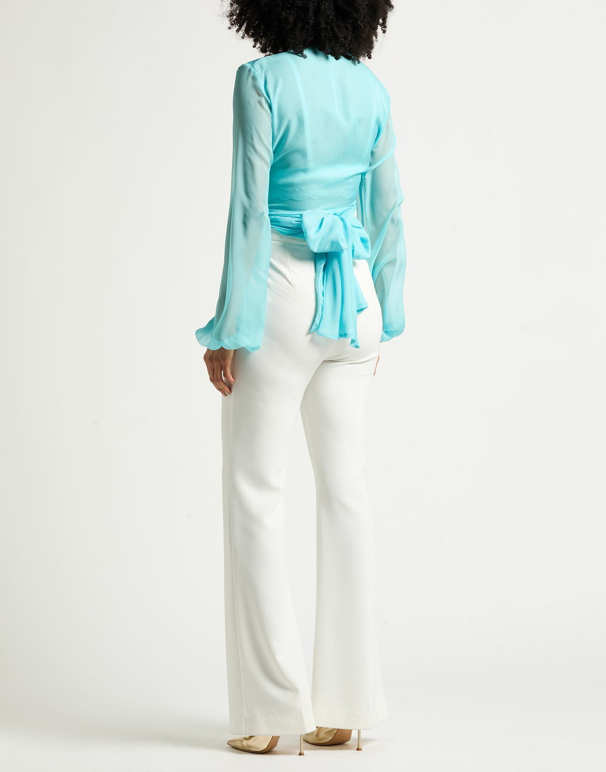 Chiara Boni La Petite Robe Womens Top in Turquoise