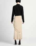 Quira Womens Maxi skirt in Beige