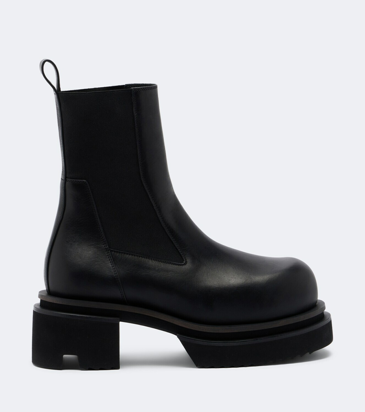 Rick Owens Beatle leather platform Chelsea boots