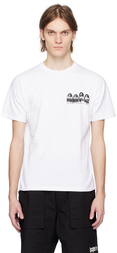 Photo: BAPE White Distortion T-Shirt