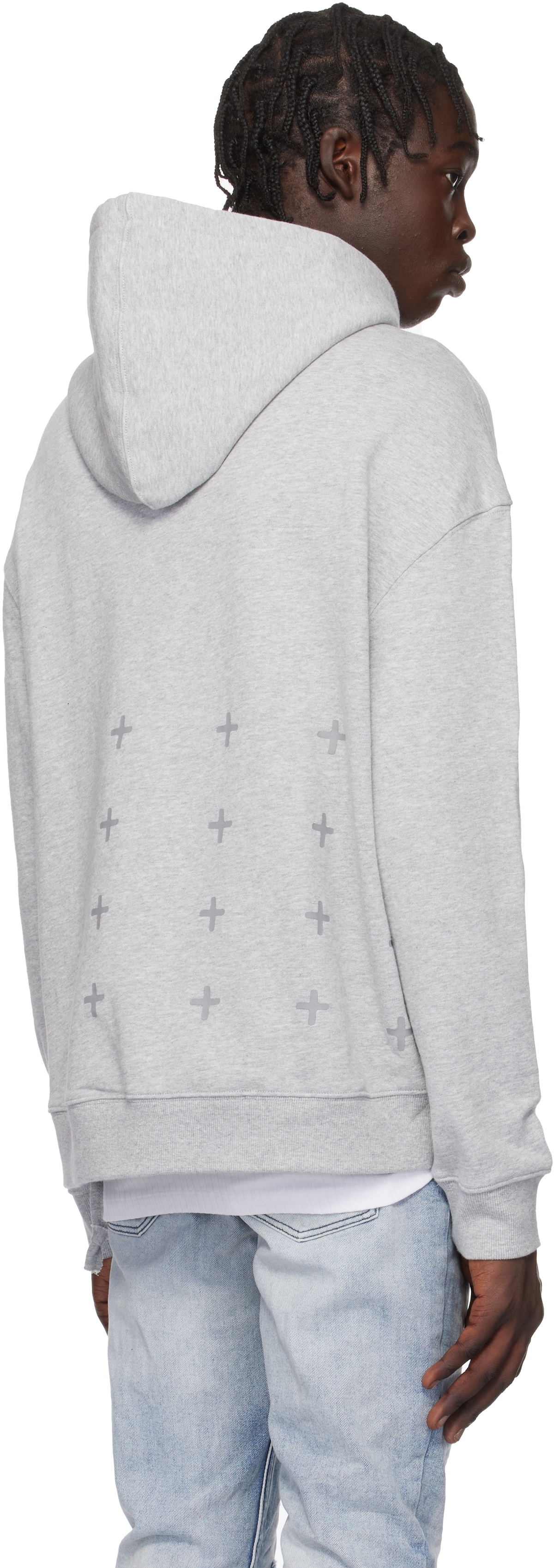 Ksubi Gray 4 X 4 Biggie Hoodie