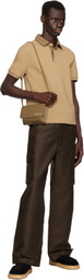 Marni Taupe Marni Mending Embroidery Leather Shoulder Bag